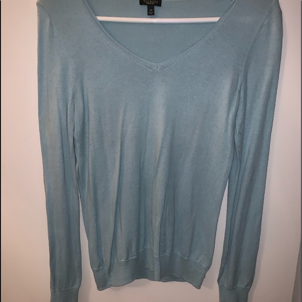 Aqua blue Talbots cardigan!!